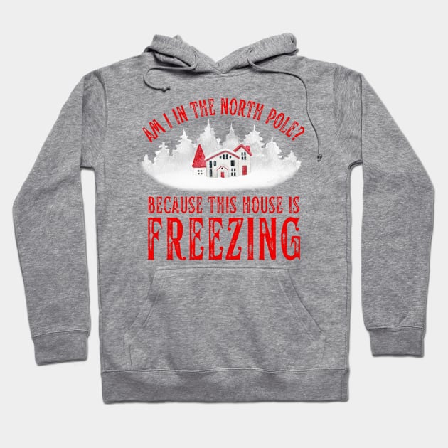 Am I In the North Pole This House is Freezing Hoodie by MalibuSun